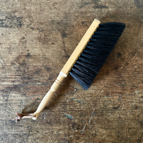 Beechwood Handled Horsehair Dust Brush