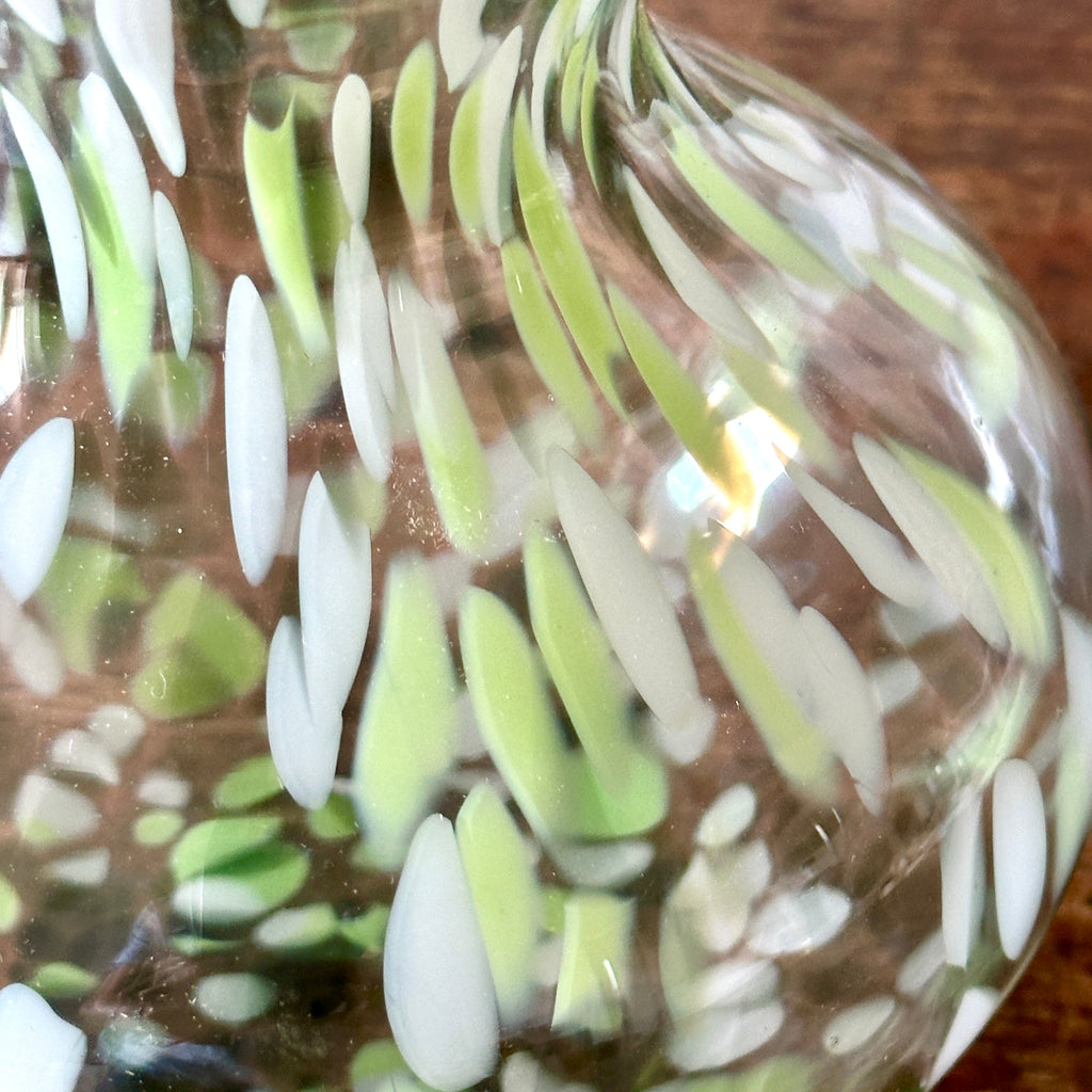 Green Speckled 6" Vase