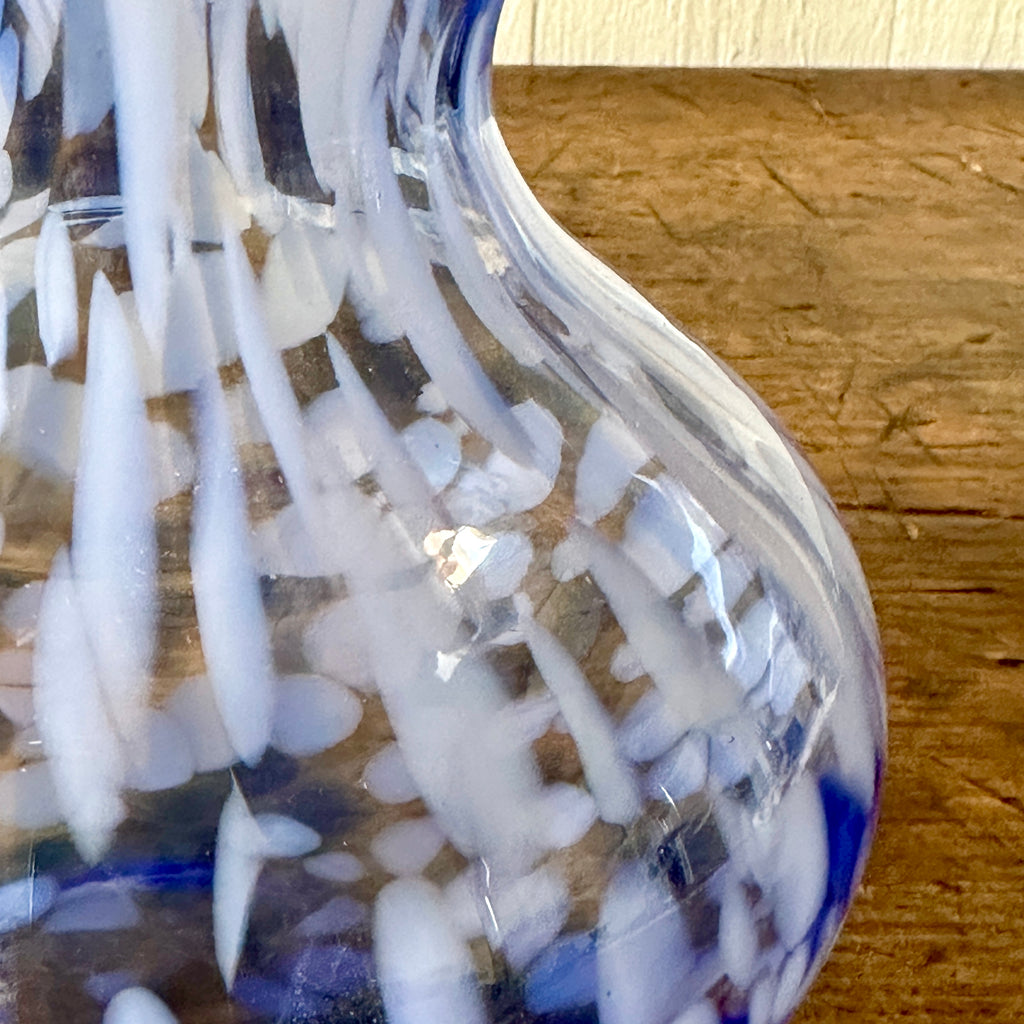 Blue Speckled 6" Vase