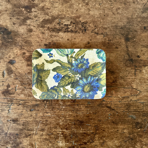 Blue Flower Melamine Tray