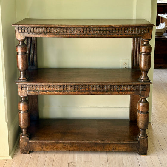 Antique Oak Butler's Trolley