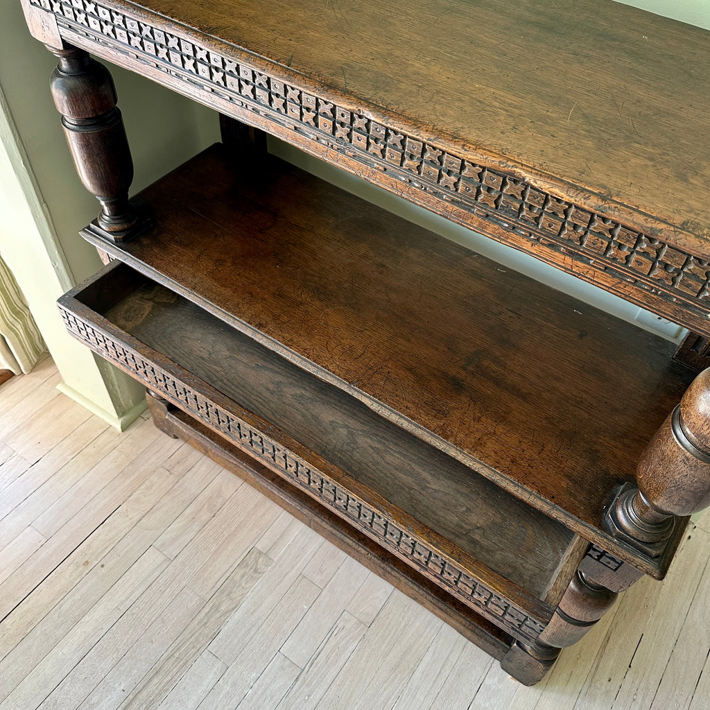 Antique Oak Butler's Trolley