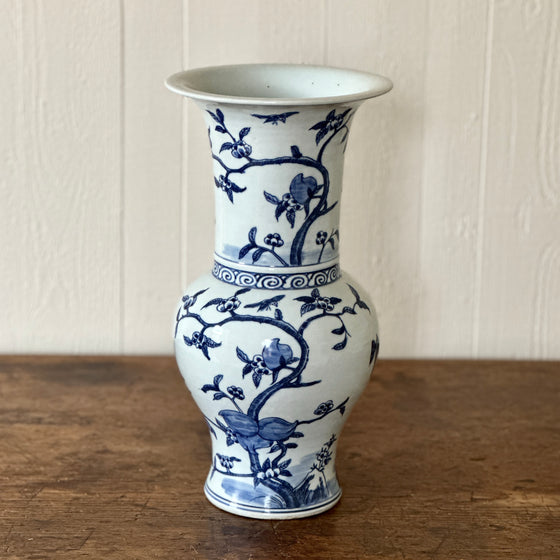 Pomegranate Chinese Porcelain Trumpet Vase
