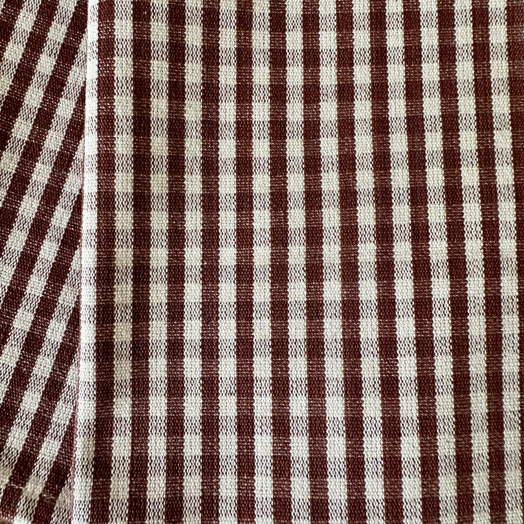 Chocolate Brown Gingham Kitchen Towel