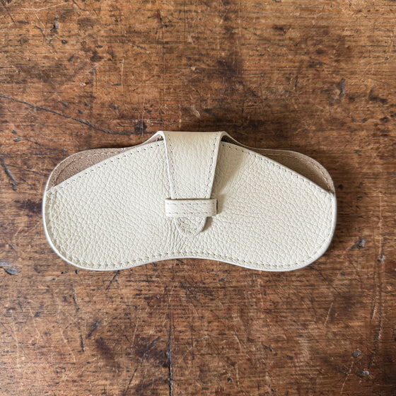 Bone Leather Glasses Case