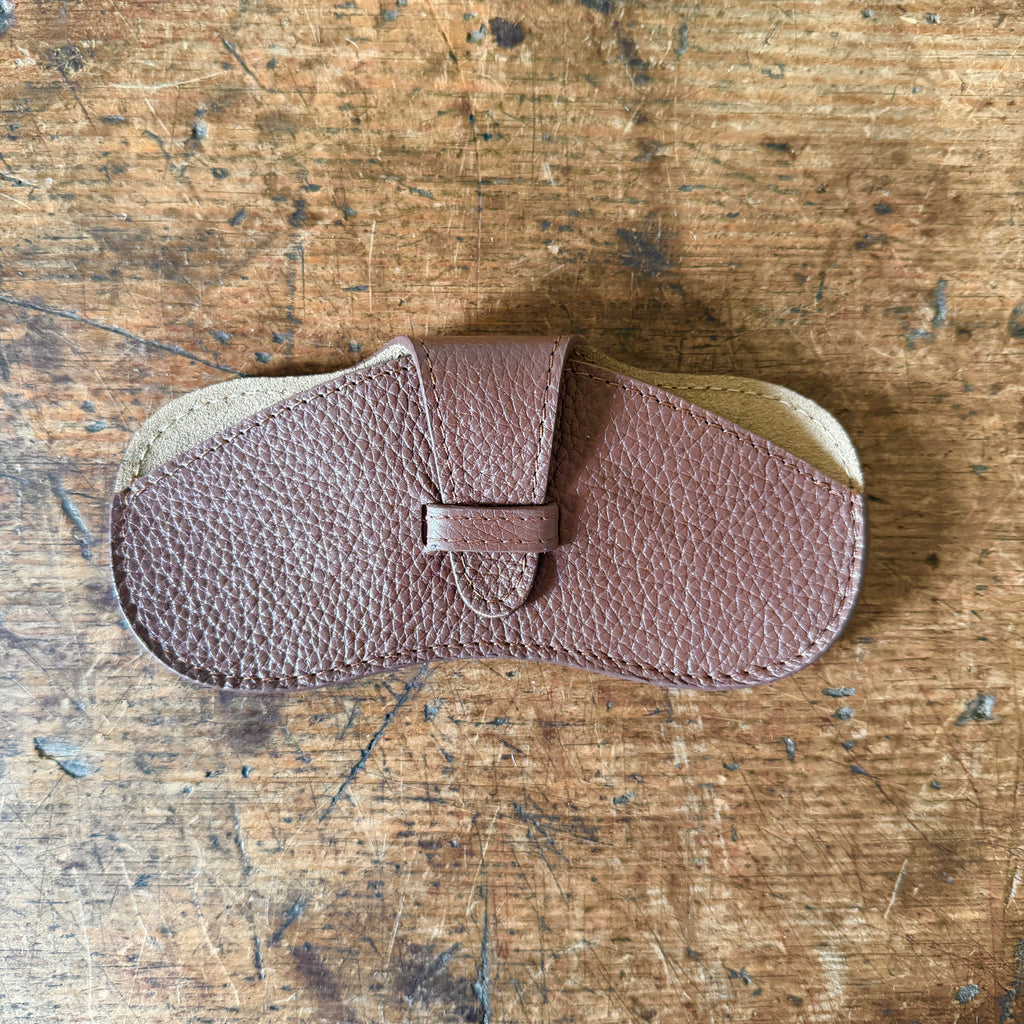 Cocoa Leather Glasses Case