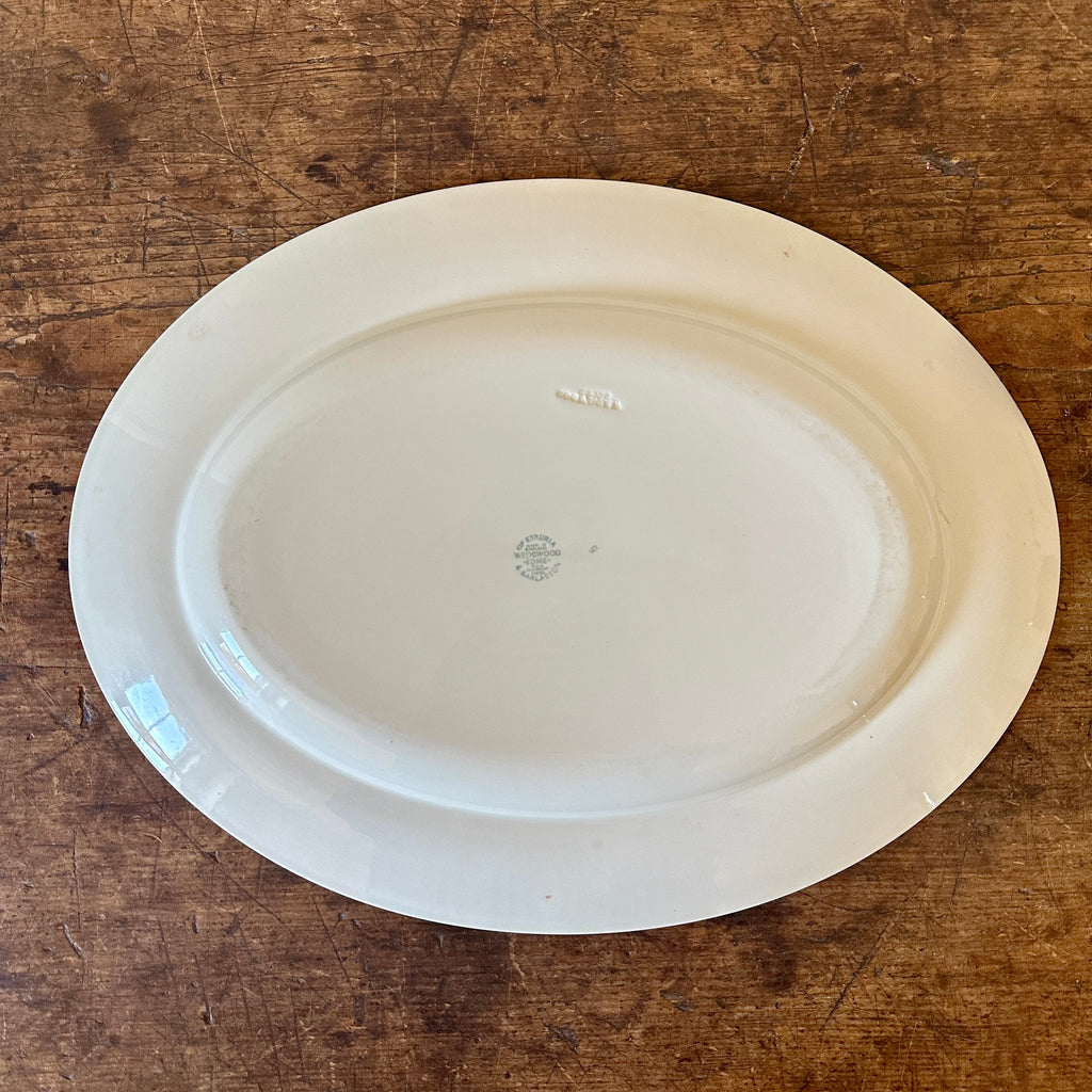 Vintage Wedgwood Oval Cream Platter - 16"