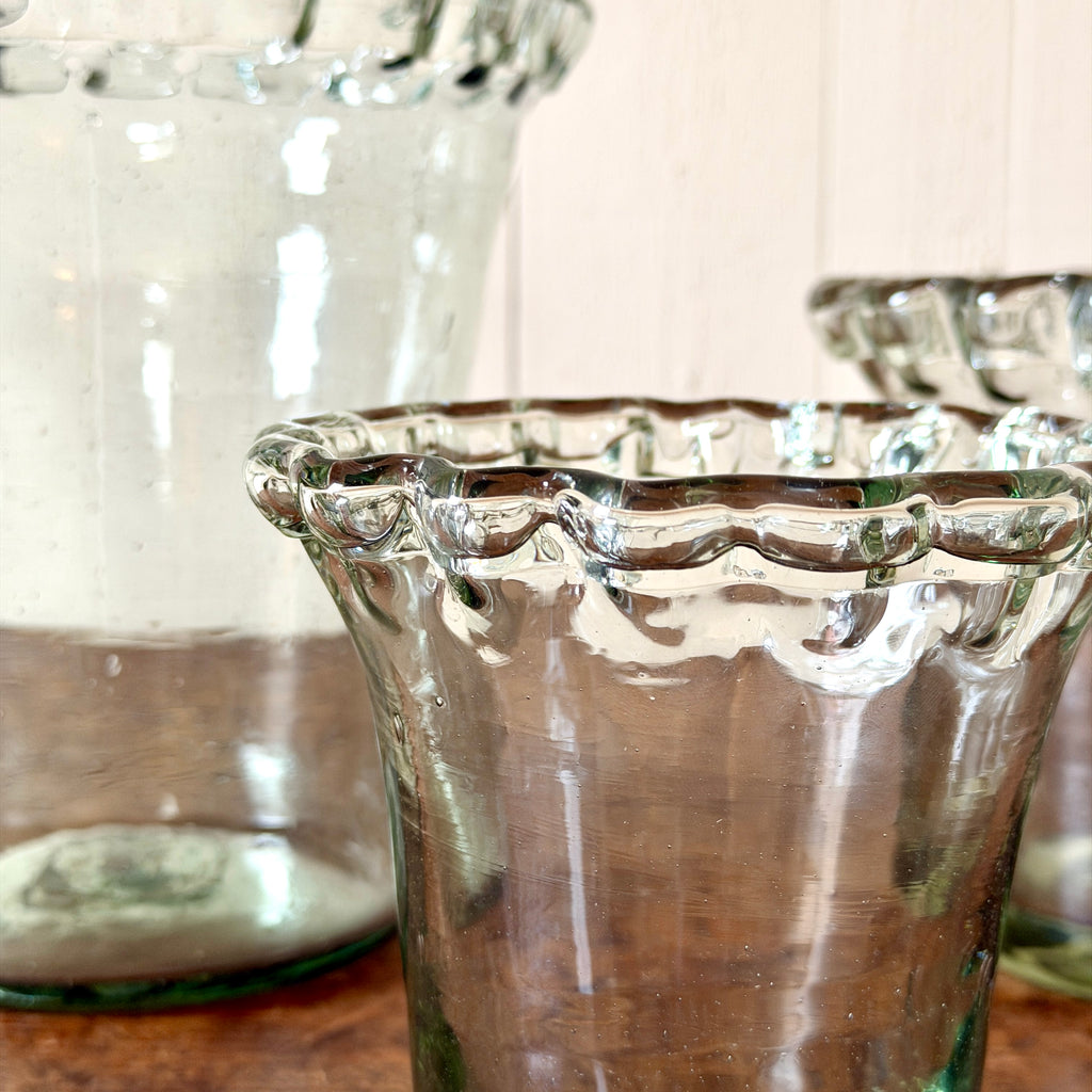 Glass Pie Crust Planters - Back in Stock