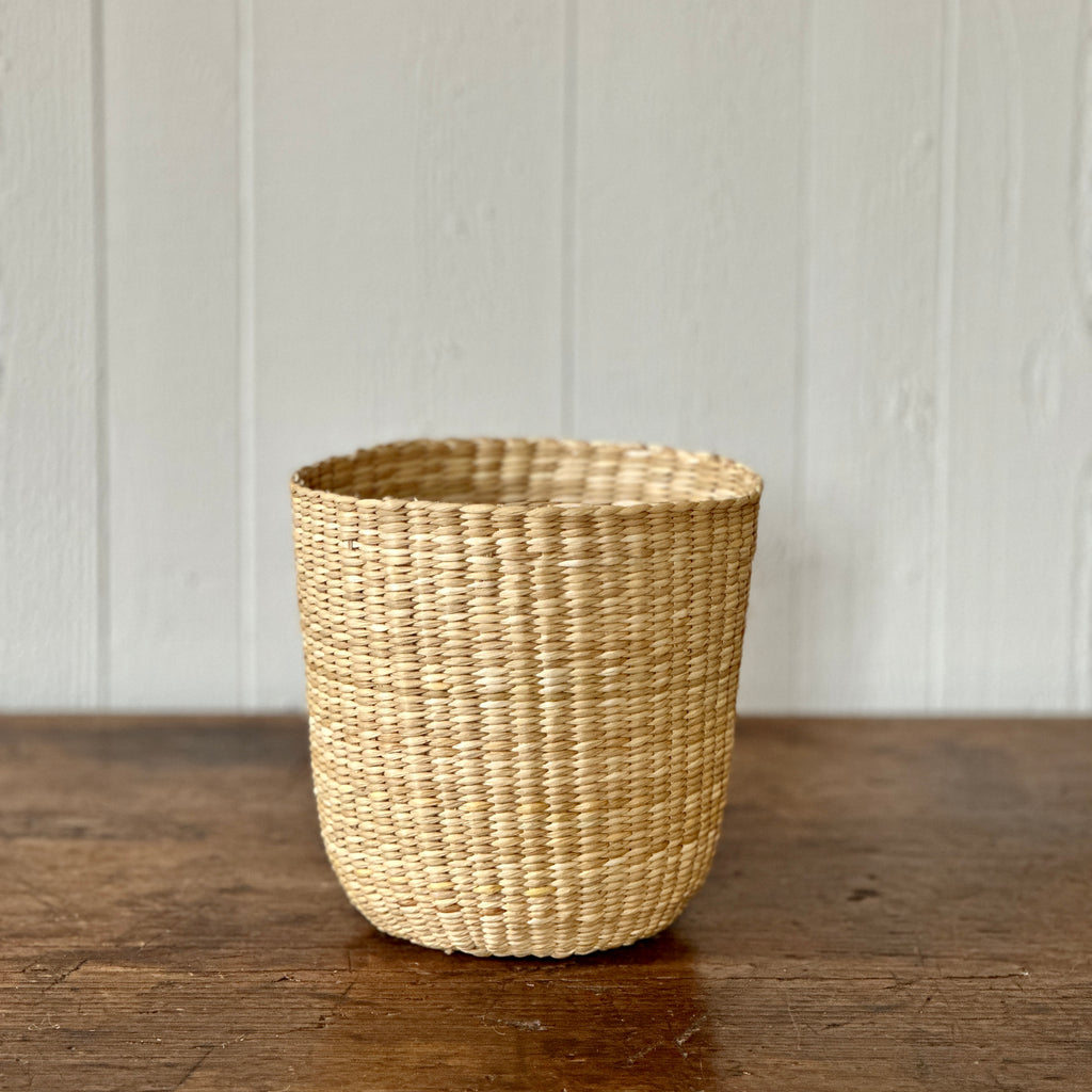 Small Reed Cylinder Basket
