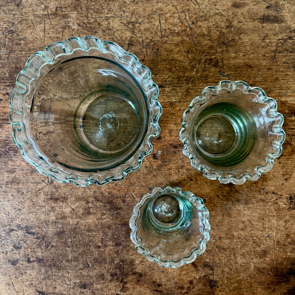 Glass Pie Crust Planters - Back in Stock