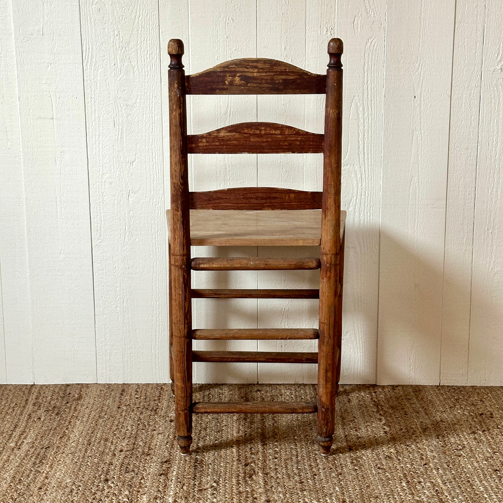 Antique Ladder-Back Chair