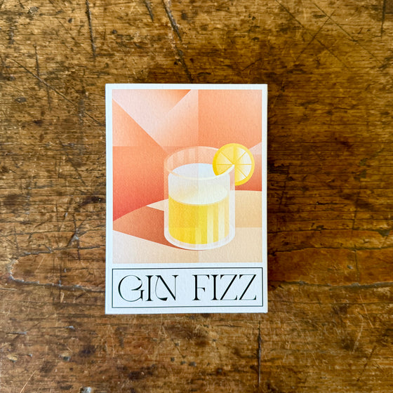 Gin Fizz Cocktail Matchbox