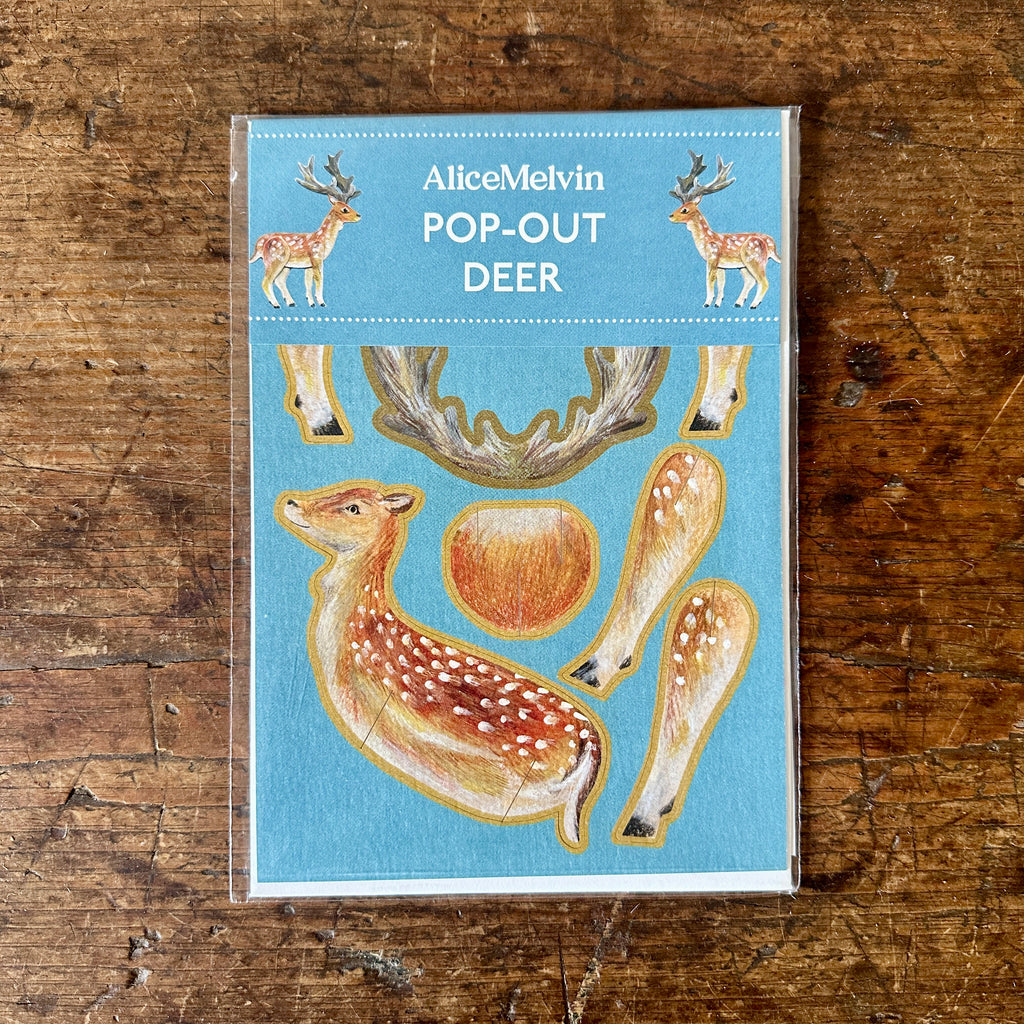 Fallow Deer Pop Out Card
