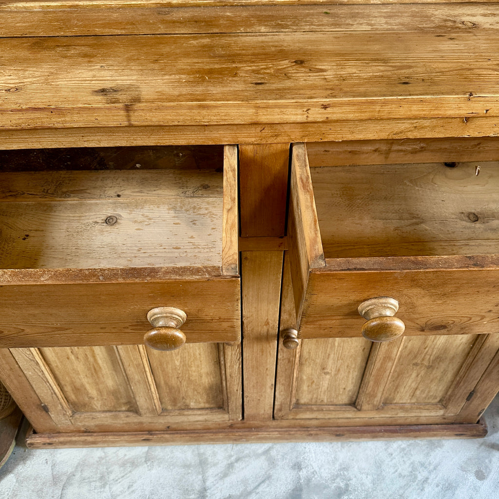 19th C English Pine Dresser
