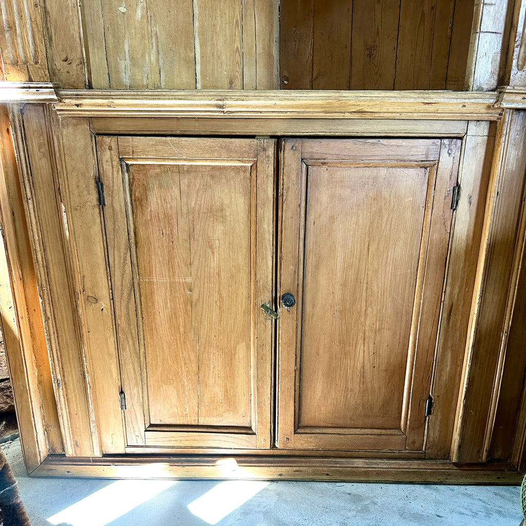 18th Century English Pine Corner Cabinet