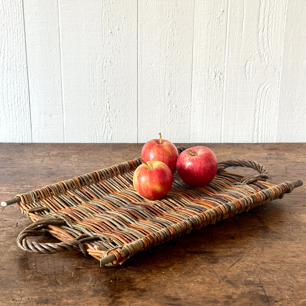 Two Handle Willow Provencal Cheese Tray