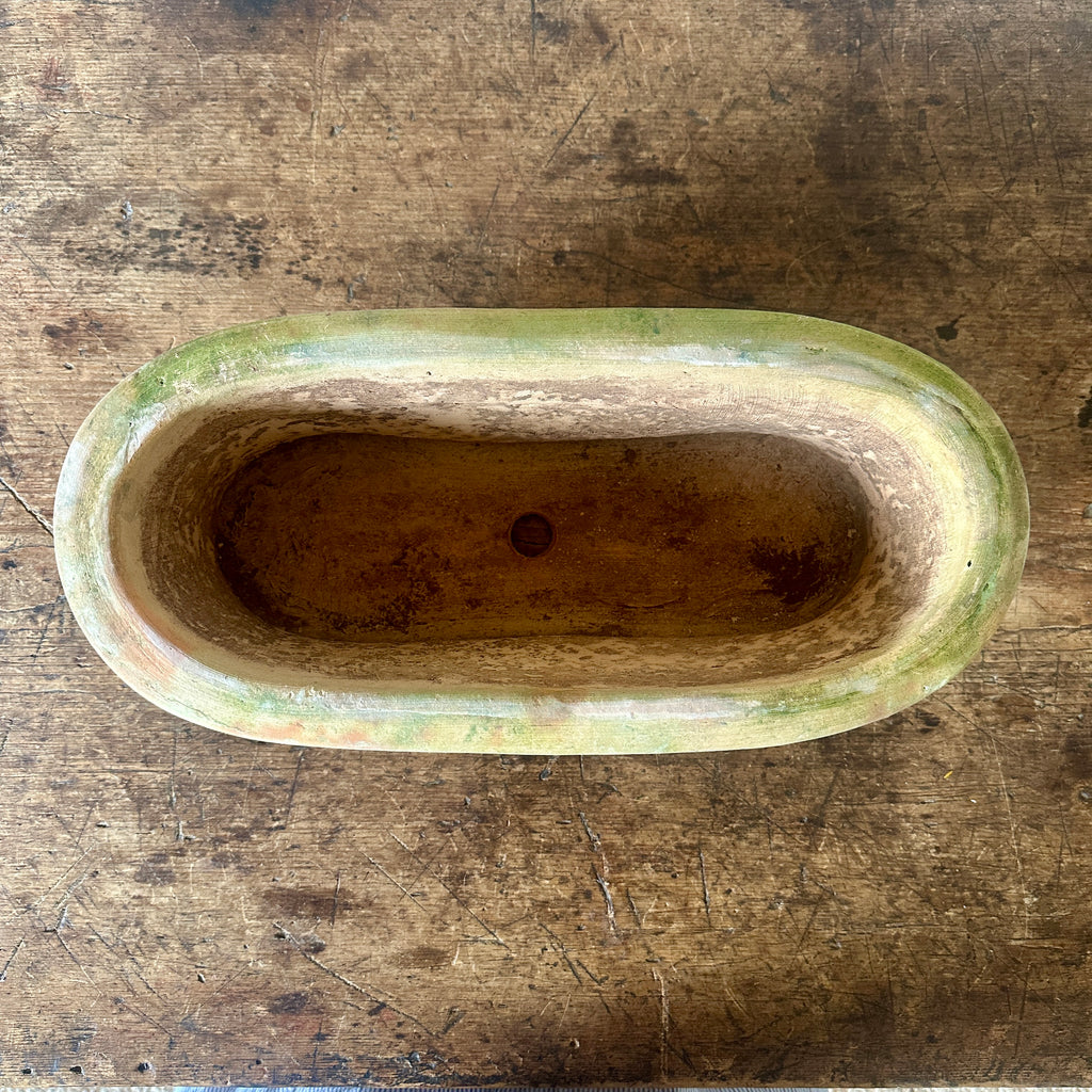 English Oval Lattice Planter