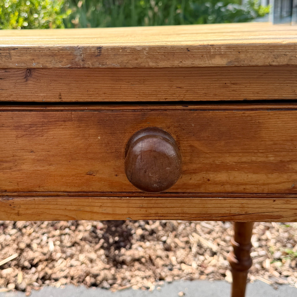 19th Century English Pine Farm Table