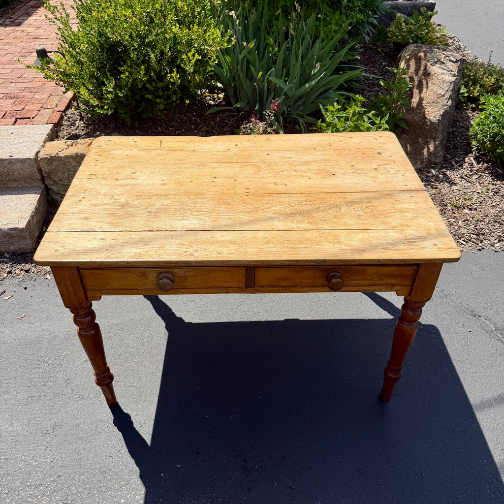 19th Century English Pine Farm Table