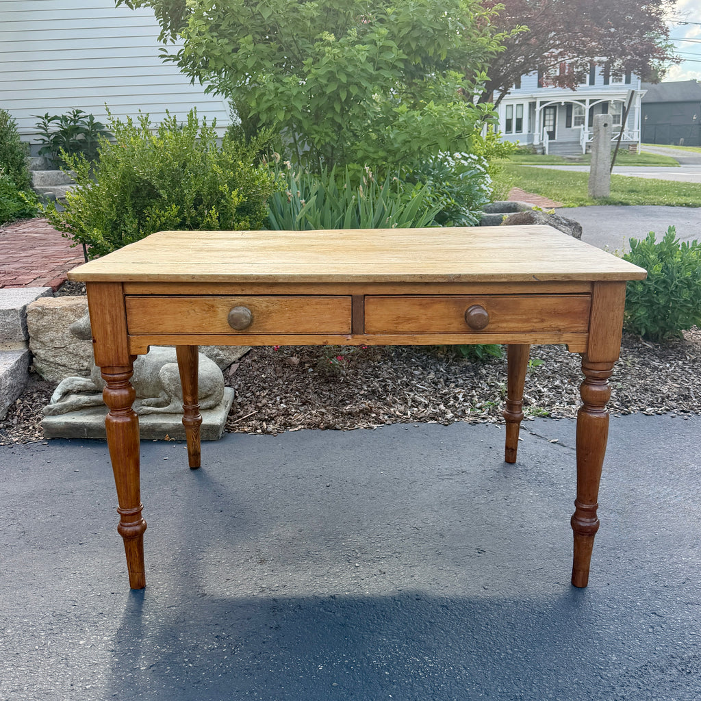 19th Century English Pine Farm Table
