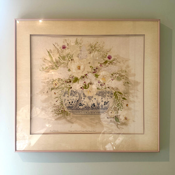 Peonies and Lilacs Framed Print