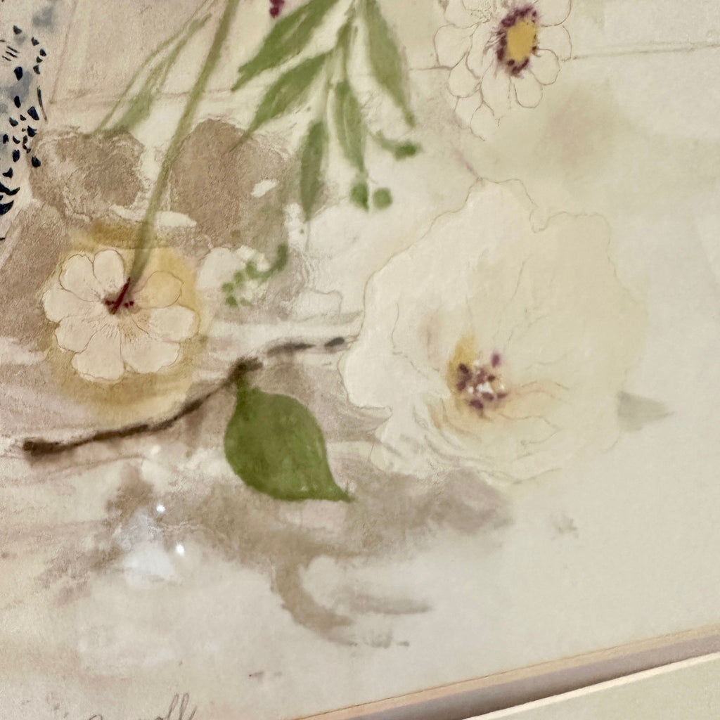 Peonies and Lilacs Framed Print