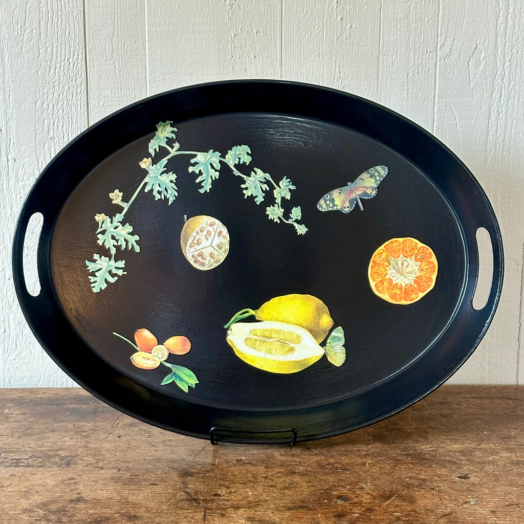 Citrus Botanical Decoupage Tray