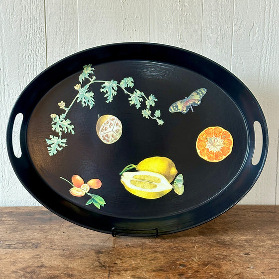 Citrus Botanical Decoupage Tray