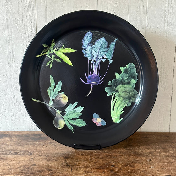 Beet Botanical Decoupage Tray