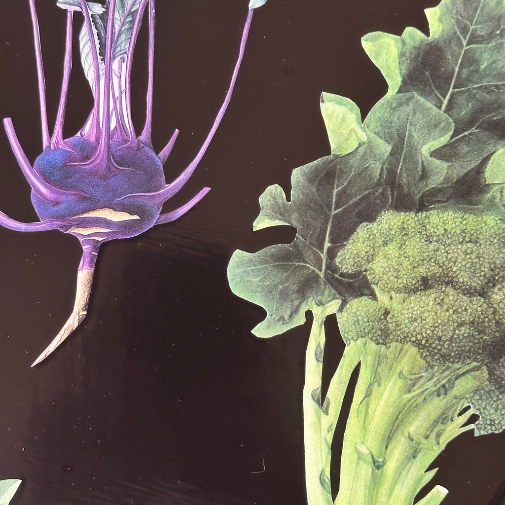 Beet Botanical Decoupage Tray