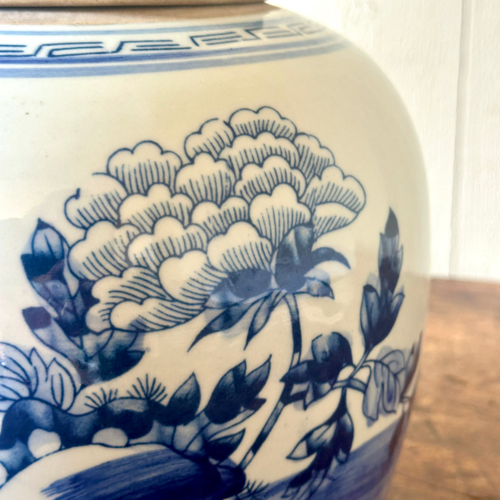 Peony Chinese Ginger Jar