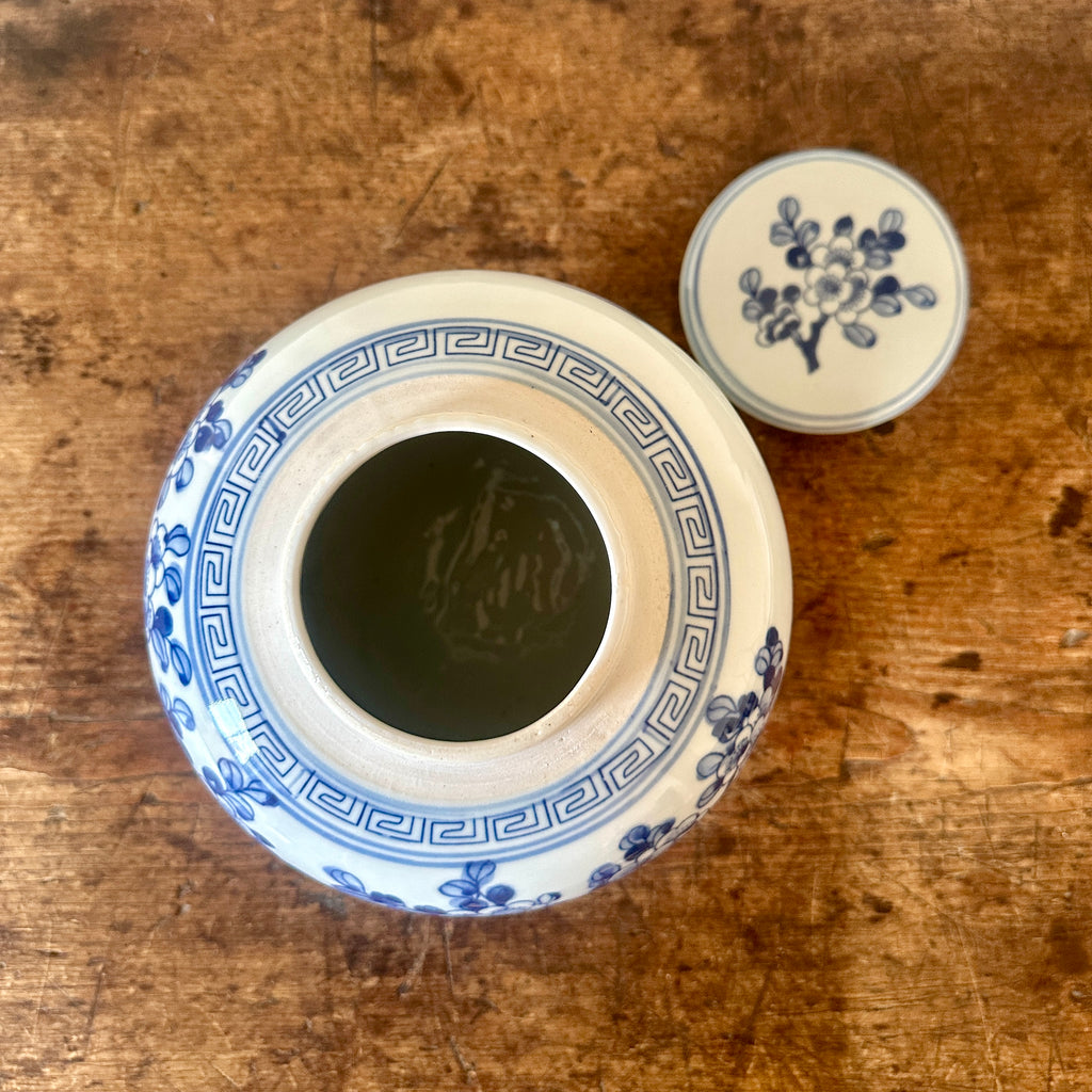 Pheasant and Flower Chinese Ginger Jar