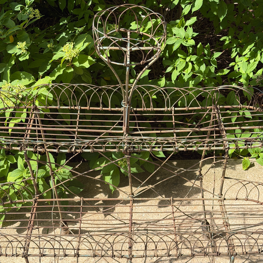 Antique 3-Tier Wire Plant Stand