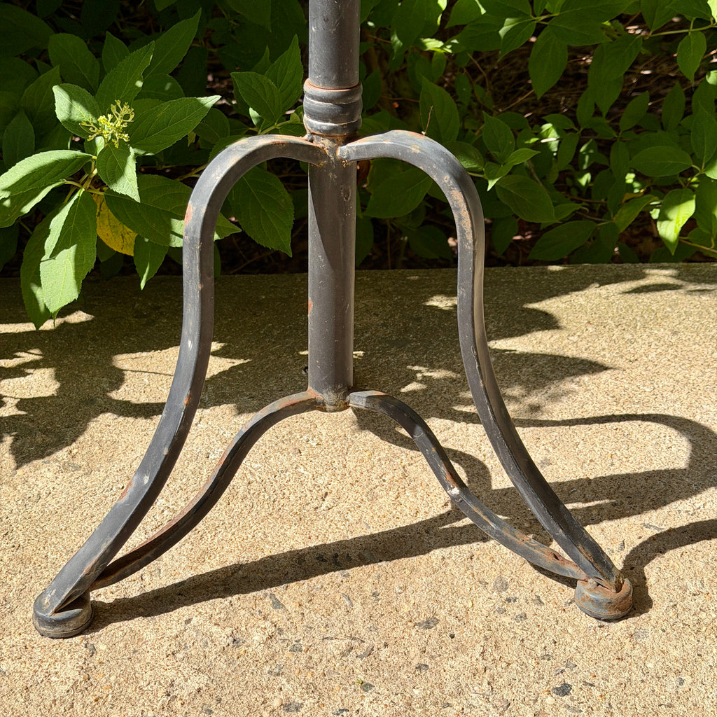 Vintage Galvanized Steel Side Table
