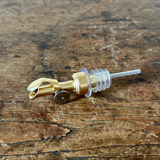 Weighted Gold Bottle Pourer