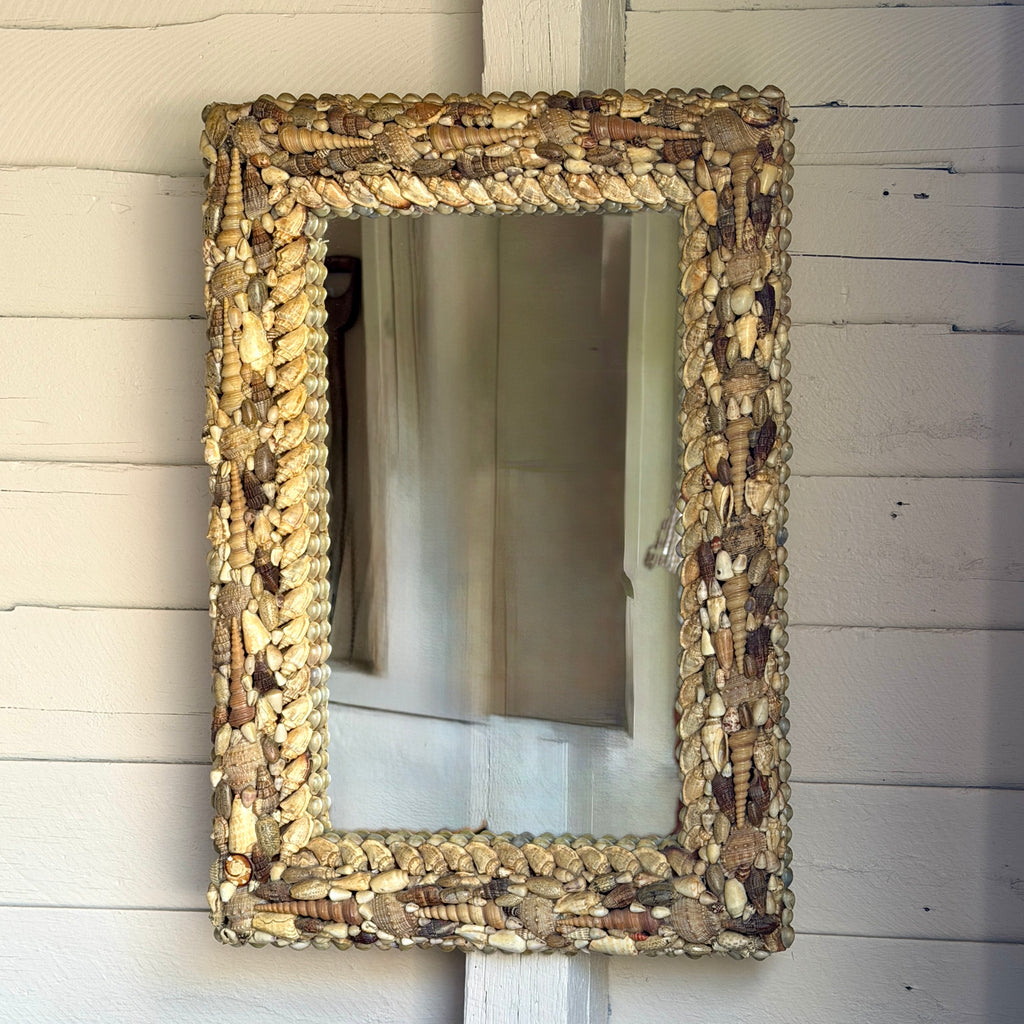 Vintage Seashell Mirror