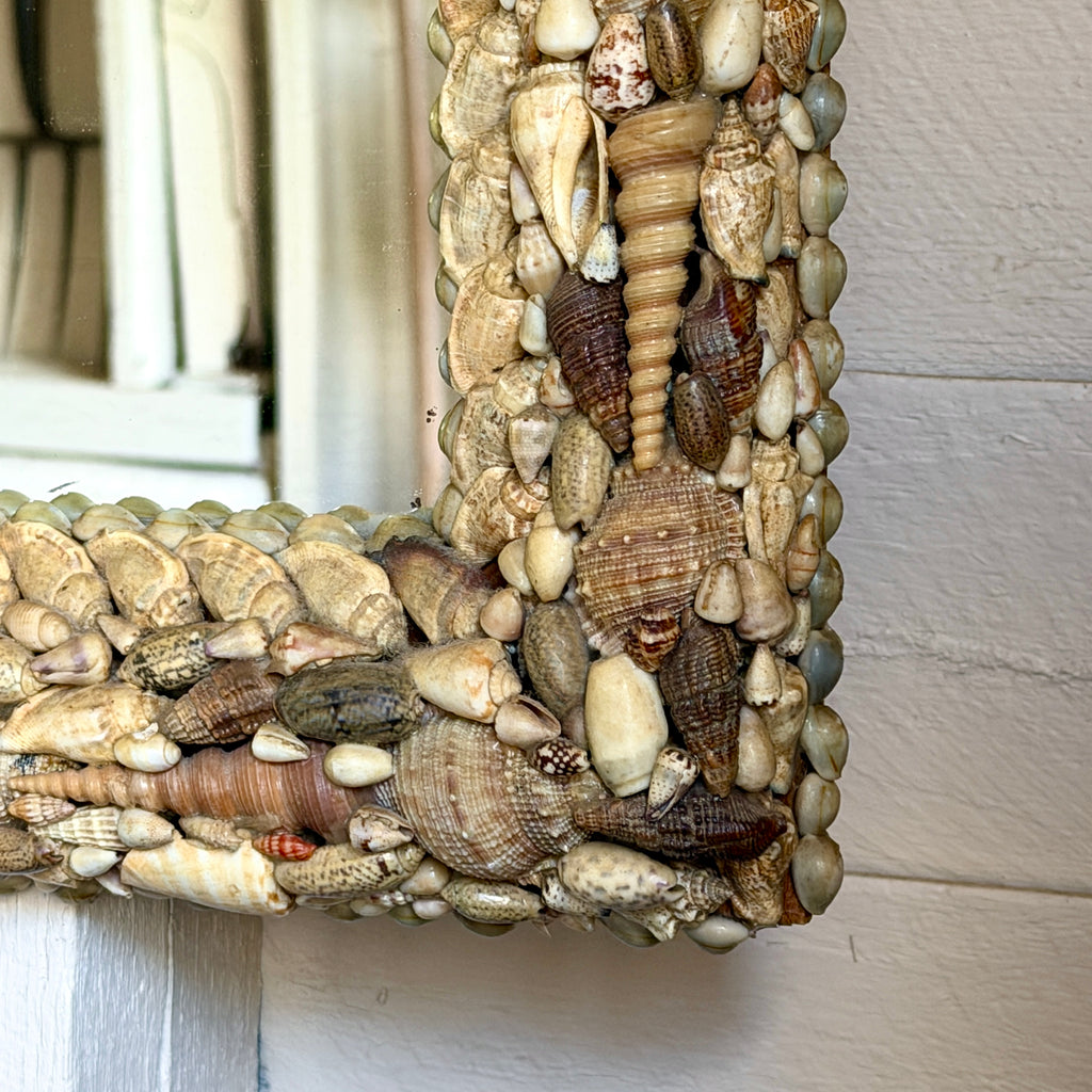 Vintage Seashell Mirror