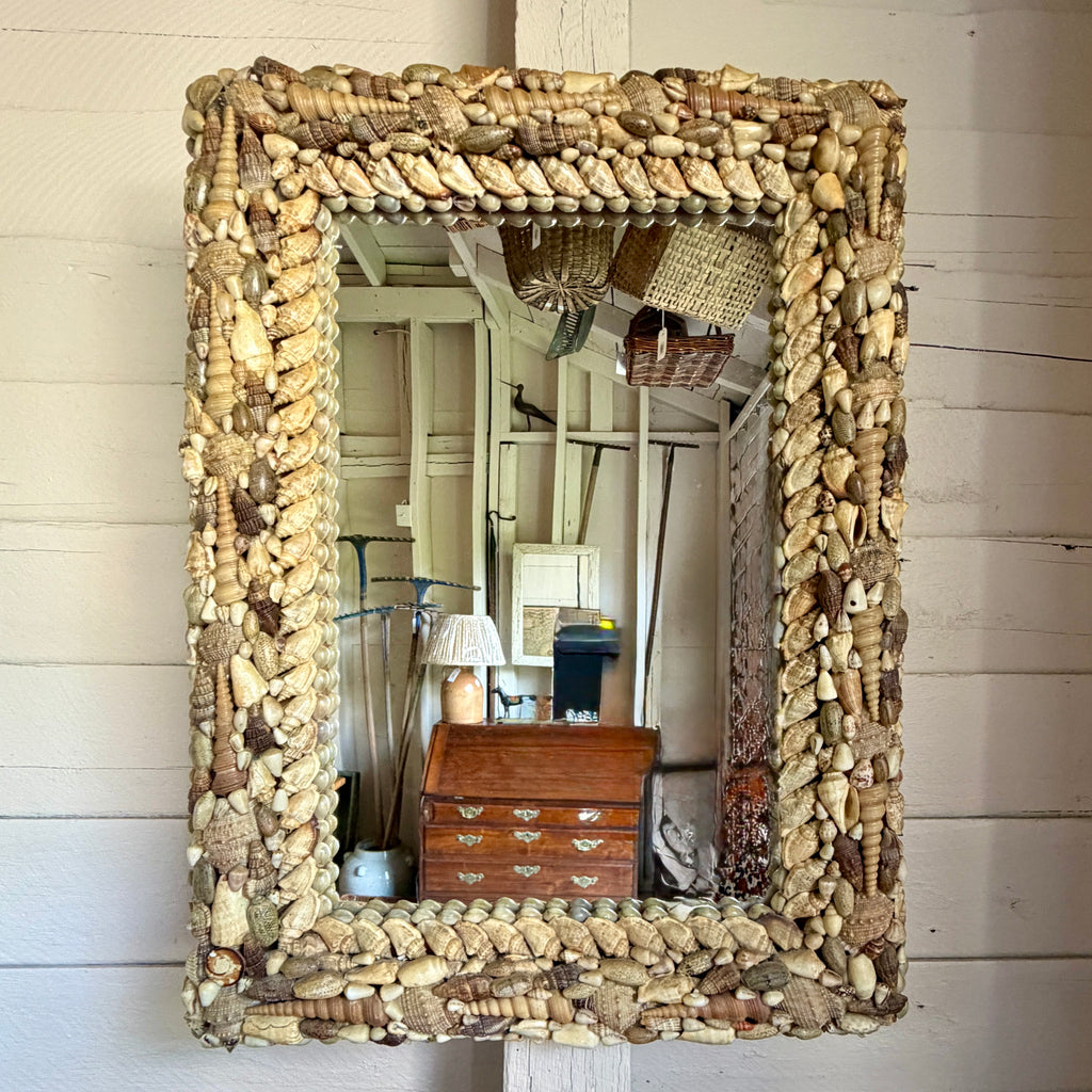 Vintage Seashell Mirror
