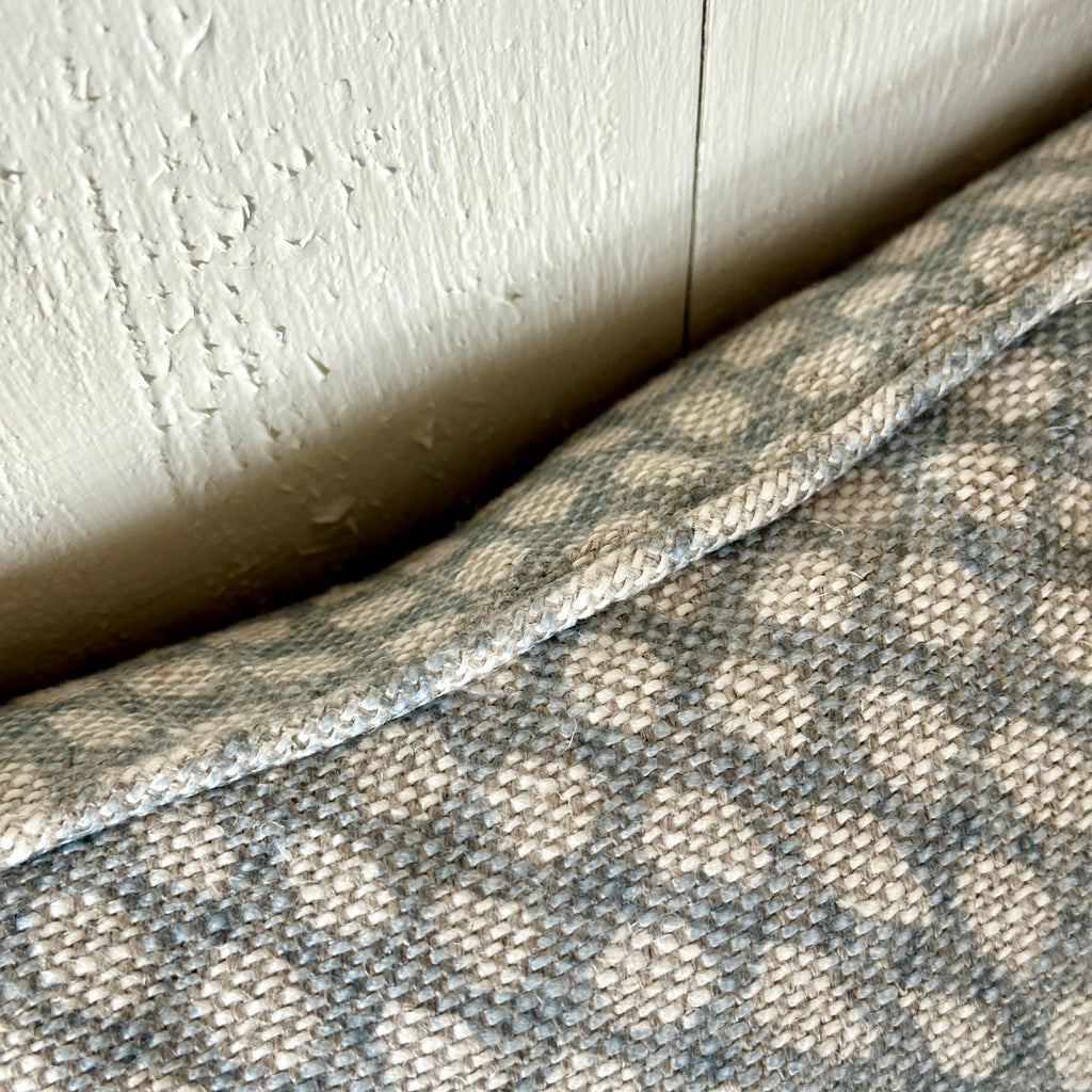 Light Blue Wicker Small Oblong Pillow