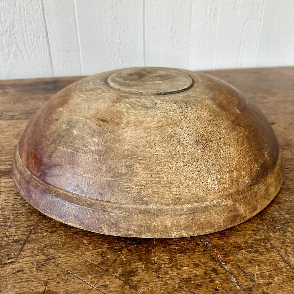 Antique 14" Wood Bowl