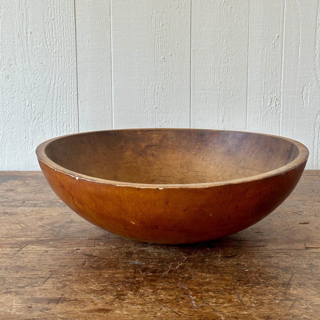 Antique 16" Wood Bowl