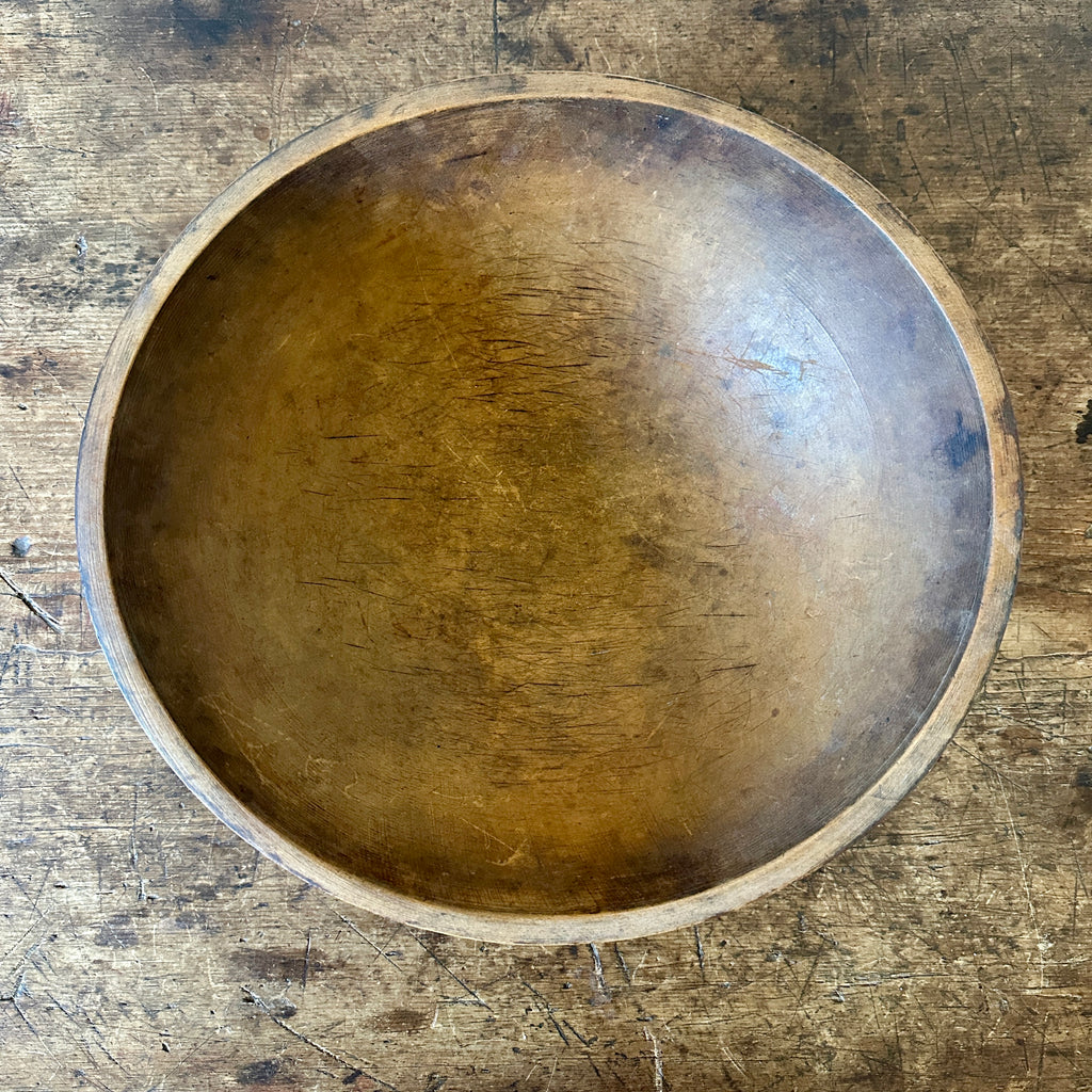 Antique 16" Wood Bowl