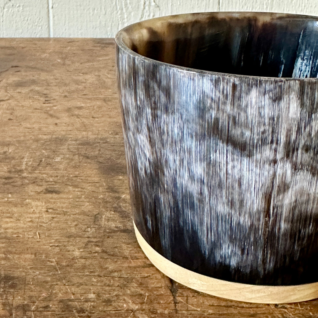 Black Horn Storage Pot