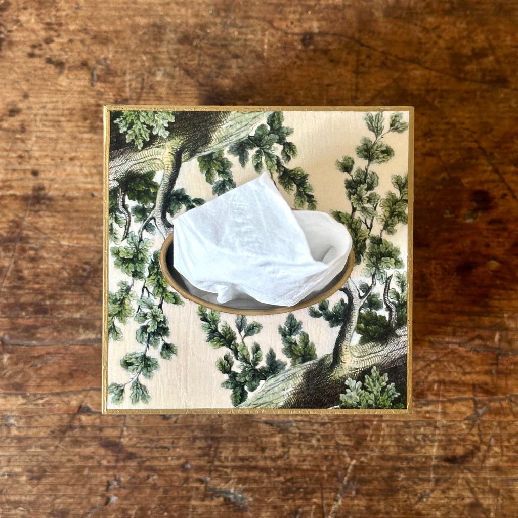 Stag Wood Tissue Box Cover