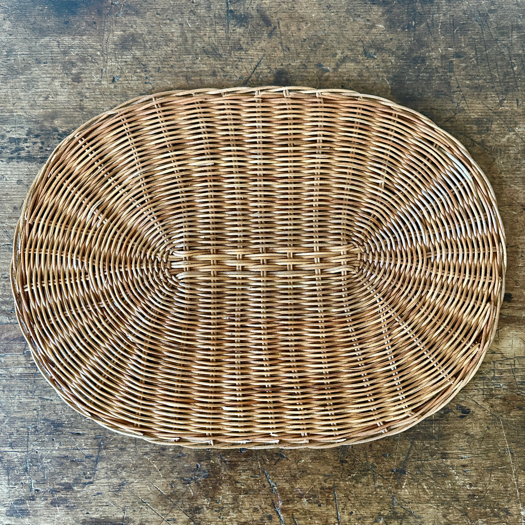 Honey Rattan Oval Placemat Set