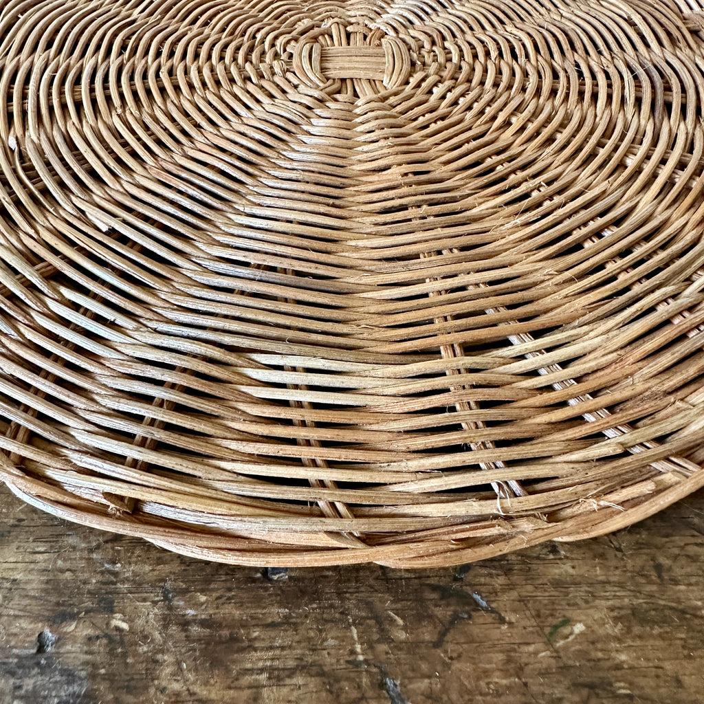 Honey Rattan Round Placemat Set