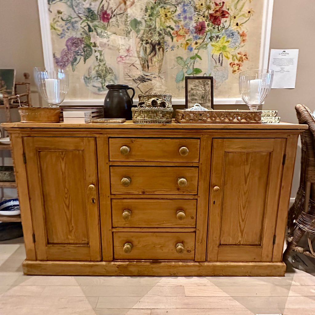 Early 19th Century English Pine Sideboard