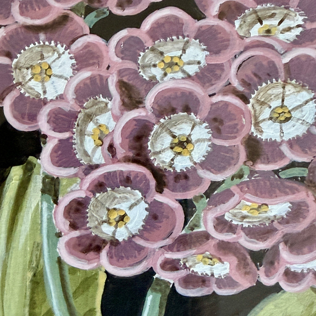 Mauve Auricula Plant in Bloom by William Totten
