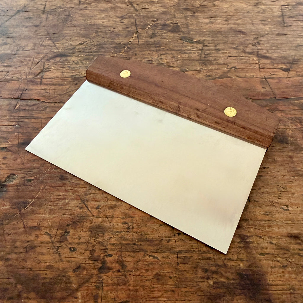 Bench Scraper with Walnut Handle