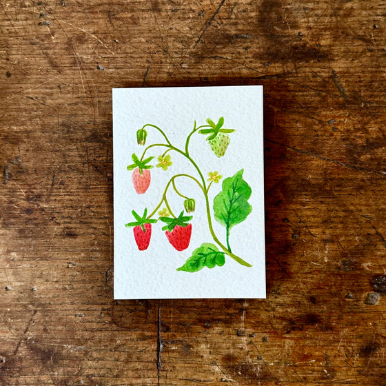 Juicy Strawberries Note Card